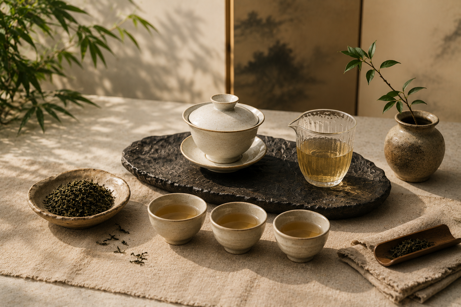 Serene tea ceremony