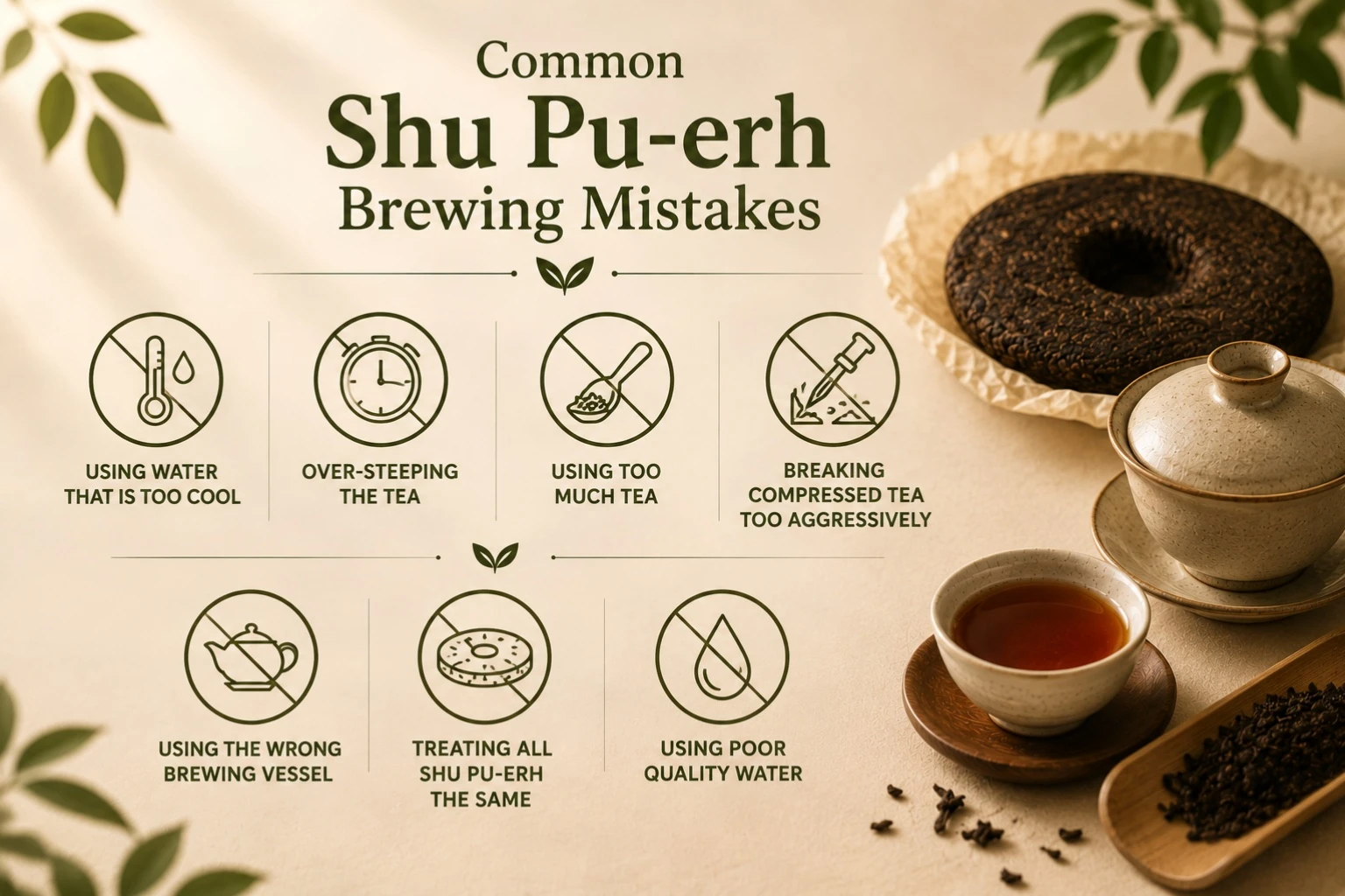Common Shu Pu Erh Brewing Mistakes.jpg Are You Brewing Shu Pu-erh Correctly? Common Mistakes to Avoid